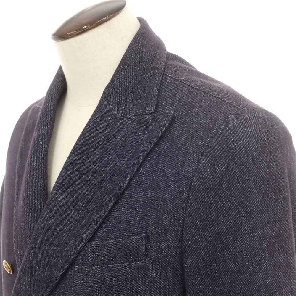 【中古】チルコロ1901 CIRCOLO 1901 コットン ジャージー ダブル6B カジュアルジャケット ネイビー【 50 】【 状態ランクB 】【 メンズ 】