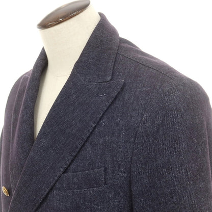 【中古】チルコロ1901 CIRCOLO 1901 コットン ジャージー ダブル6B カジュアルジャケット ネイビー【 50 】【 状態ランクB 】【 メンズ 】