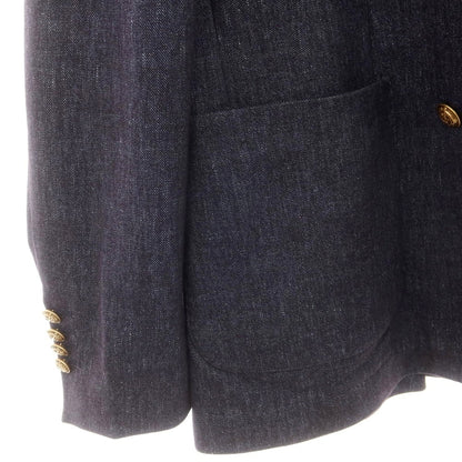 【中古】チルコロ1901 CIRCOLO 1901 コットン ジャージー ダブル6B カジュアルジャケット ネイビー【 50 】【 状態ランクB 】【 メンズ 】