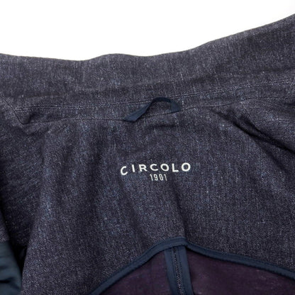 【中古】チルコロ1901 CIRCOLO 1901 コットン ジャージー ダブル6B カジュアルジャケット ネイビー【 50 】【 状態ランクB 】【 メンズ 】