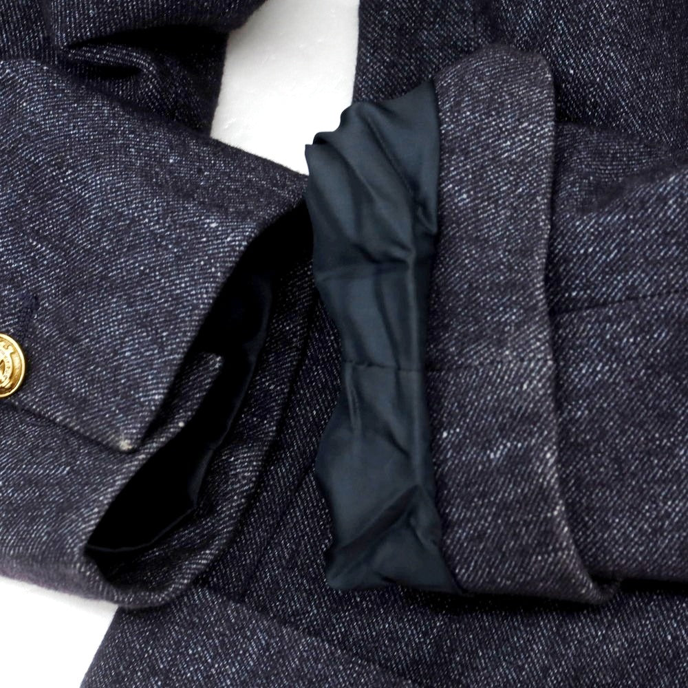 【中古】チルコロ1901 CIRCOLO 1901 コットン ジャージー ダブル6B カジュアルジャケット ネイビー【 50 】【 状態ランクB 】【 メンズ 】