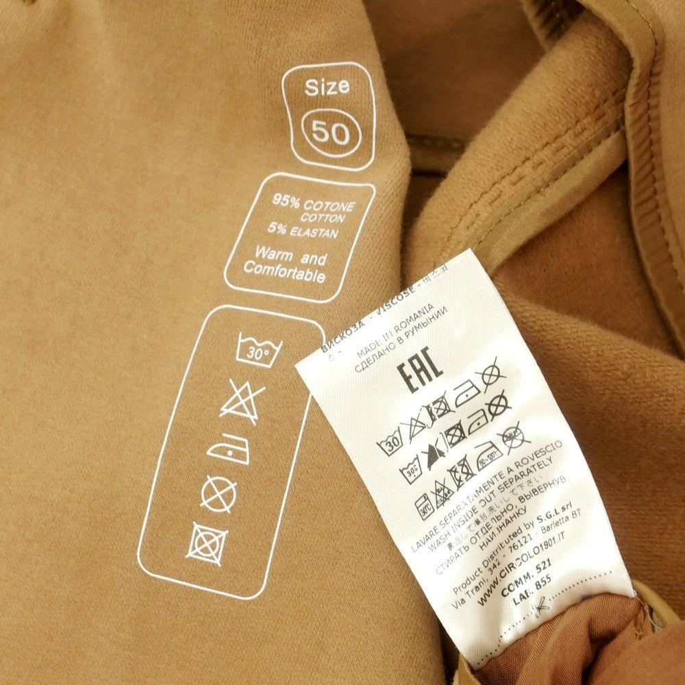 【中古】チルコロ1901 CIRCOLO 1901 コットン ジャージー ダブル6B カジュアルジャケット キャメル系【 50 】【 状態ランクB 】【 メンズ 】