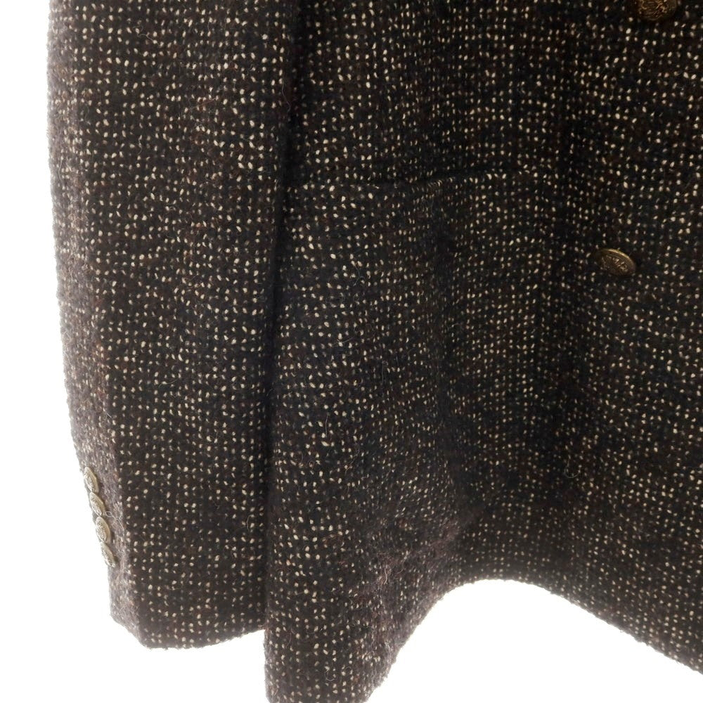 【中古】タリアトーレ TAGLIATORE ウール ダブル6B テーラードジャケット ブラウンxブラック【 52 】【 状態ランクB 】【 メンズ 】