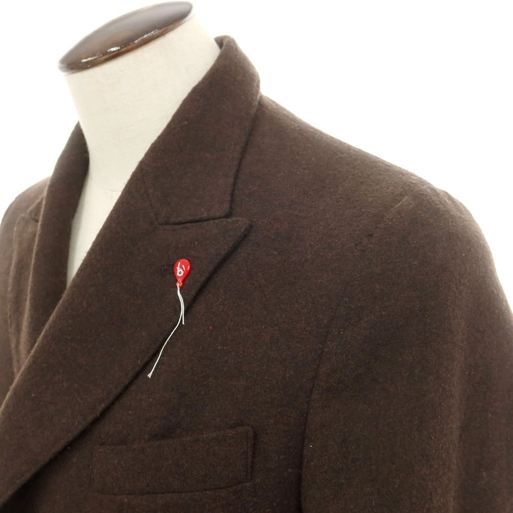 【中古】ベルネーゼ BERNESE MILANO ポリエステルウールレーヨン ダブル6B カジュアルジャケット ダークブラウン【 50 】【 状態ランクB 】【 メンズ 】