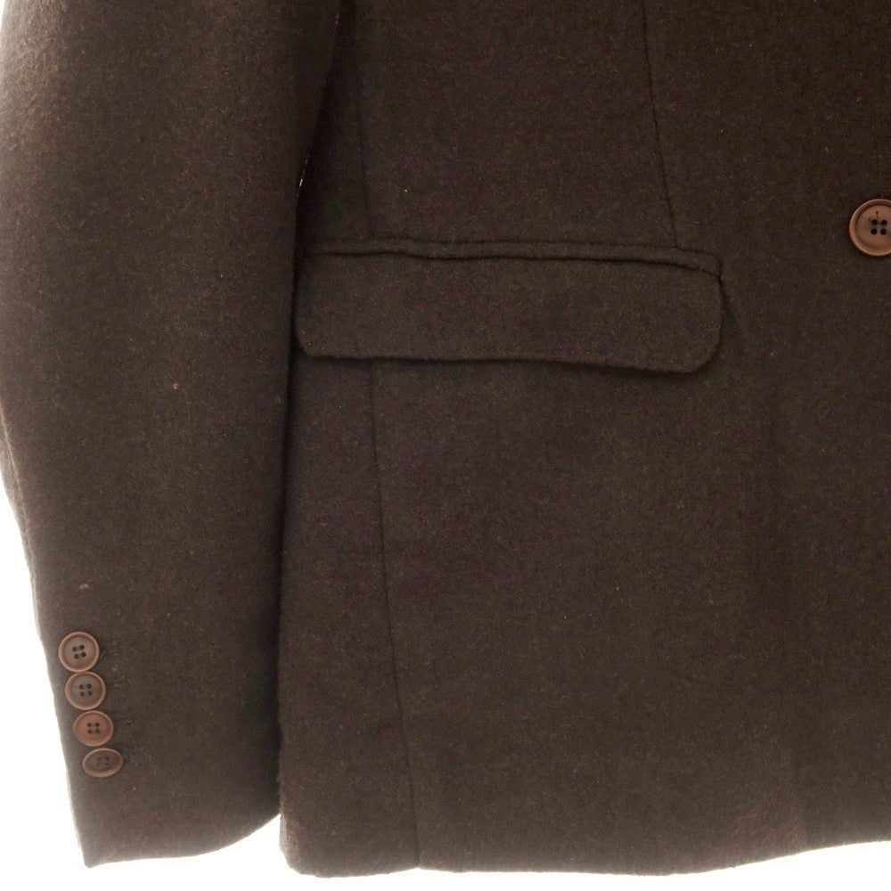【中古】ベルネーゼ BERNESE MILANO ポリエステルウールレーヨン ダブル6B カジュアルジャケット ダークブラウン【 50 】【 状態ランクB 】【 メンズ 】