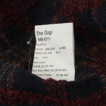 【中古】ザ ジジ THE GIGI ウールナイロンモヘヤ チェック ダブル8B カジュアルジャケット ネイビー【 52 】【 状態ランクB 】【 メンズ 】