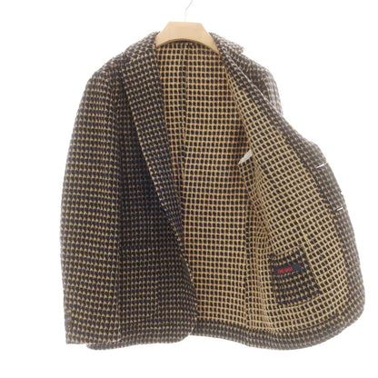 【中古】ザ ジジ THE GIGI ウールナイロン 2B カジュアルジャケット ネイビーxベージュ【 52 】【 状態ランクB 】【 メンズ 】