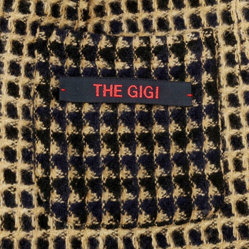 【中古】ザ ジジ THE GIGI ウールナイロン 2B カジュアルジャケット ネイビーxベージュ【 52 】【 状態ランクB 】【 メンズ 】