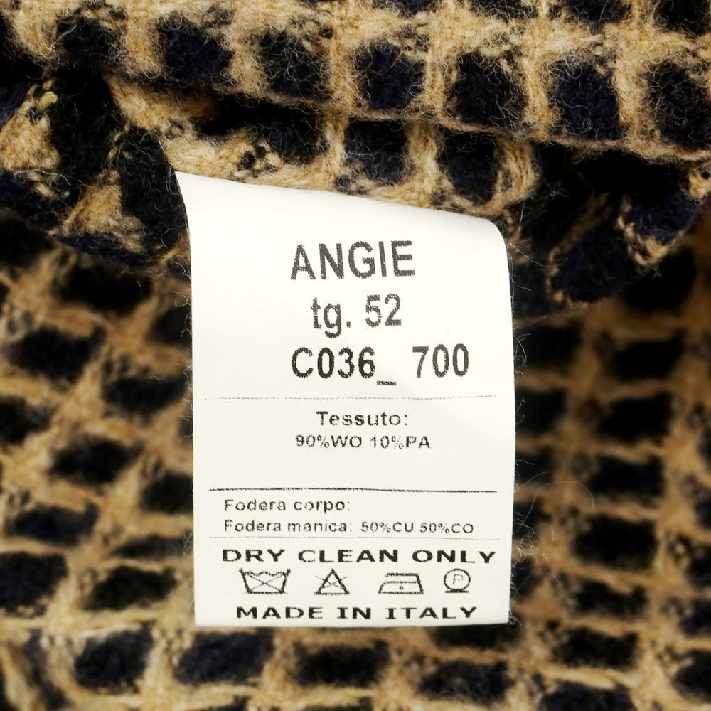 【中古】ザ ジジ THE GIGI ウールナイロン 2B カジュアルジャケット ネイビーxベージュ【 52 】【 状態ランクB 】【 メンズ 】