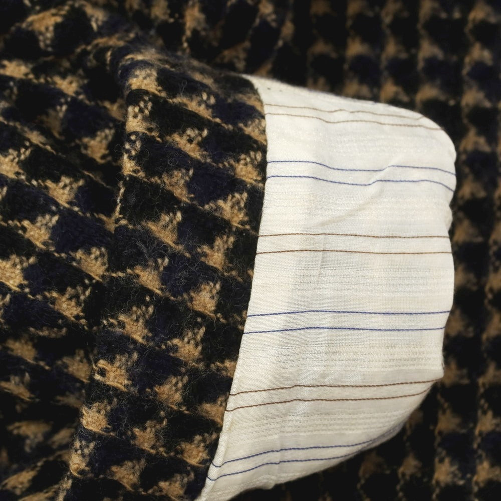 【中古】ザ ジジ THE GIGI ウールナイロン 2B カジュアルジャケット ネイビーxベージュ【 52 】【 状態ランクB 】【 メンズ 】