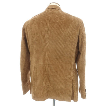 【中古】ザ ジジ THE GIGI ZIGGY 太畝コーデュロイ ダブル8B カジュアルジャケット ダークベージュ【 52 】【 状態ランクC 】【 メンズ 】