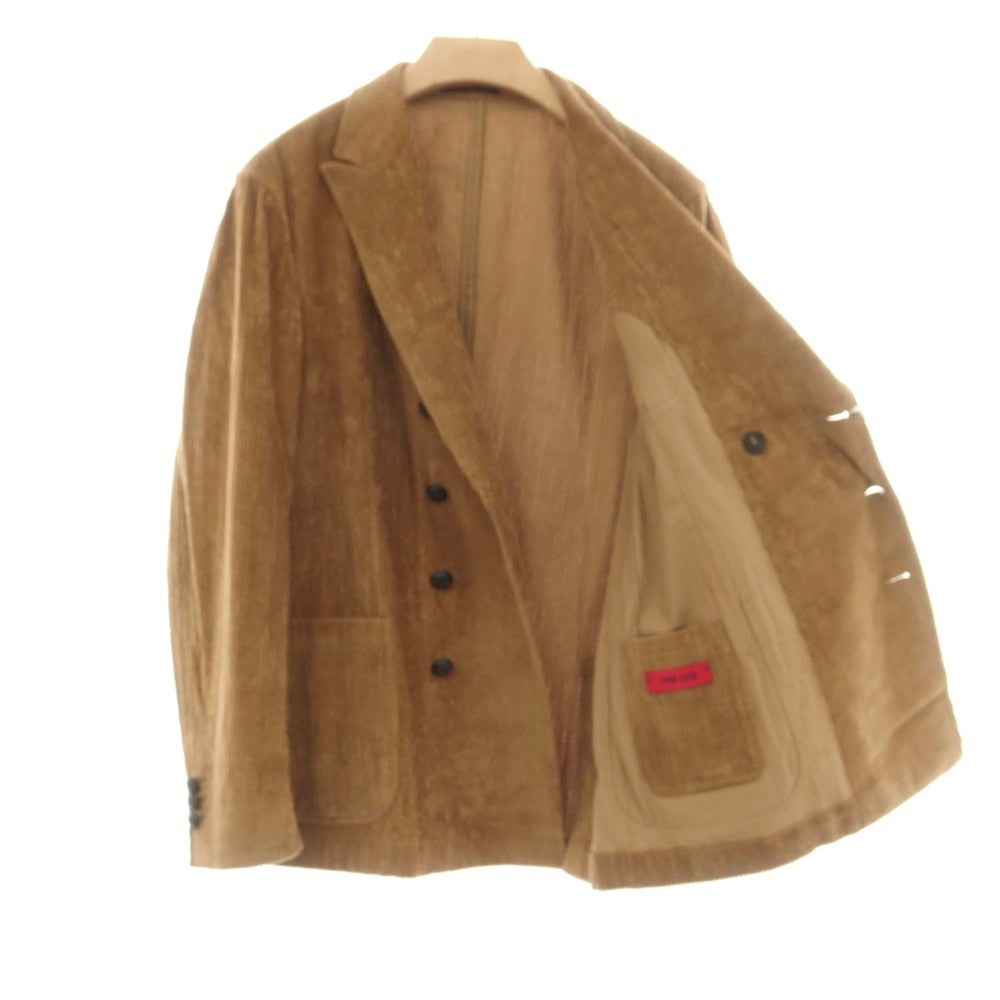 【中古】ザ ジジ THE GIGI ZIGGY 太畝コーデュロイ ダブル8B カジュアルジャケット ダークベージュ【 52 】【 状態ランクC 】【 メンズ 】