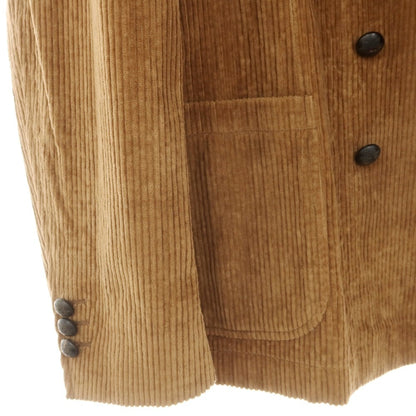 【中古】ザ ジジ THE GIGI ZIGGY 太畝コーデュロイ ダブル8B カジュアルジャケット ダークベージュ【 52 】【 状態ランクC 】【 メンズ 】