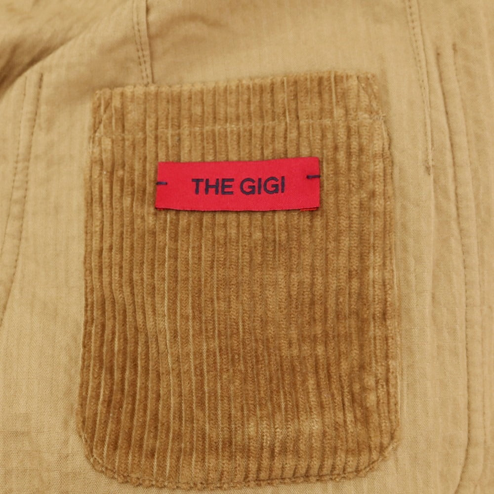 【中古】ザ ジジ THE GIGI ZIGGY 太畝コーデュロイ ダブル8B カジュアルジャケット ダークベージュ【 52 】【 状態ランクC 】【 メンズ 】
