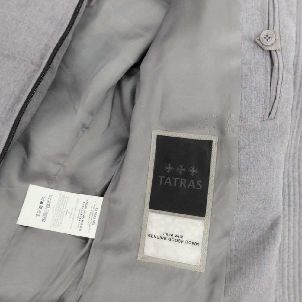 【中古】タトラス TATRAS ウール ダウンジャケット ライトグレー【 1 】【 状態ランクD 】【 メンズ 】