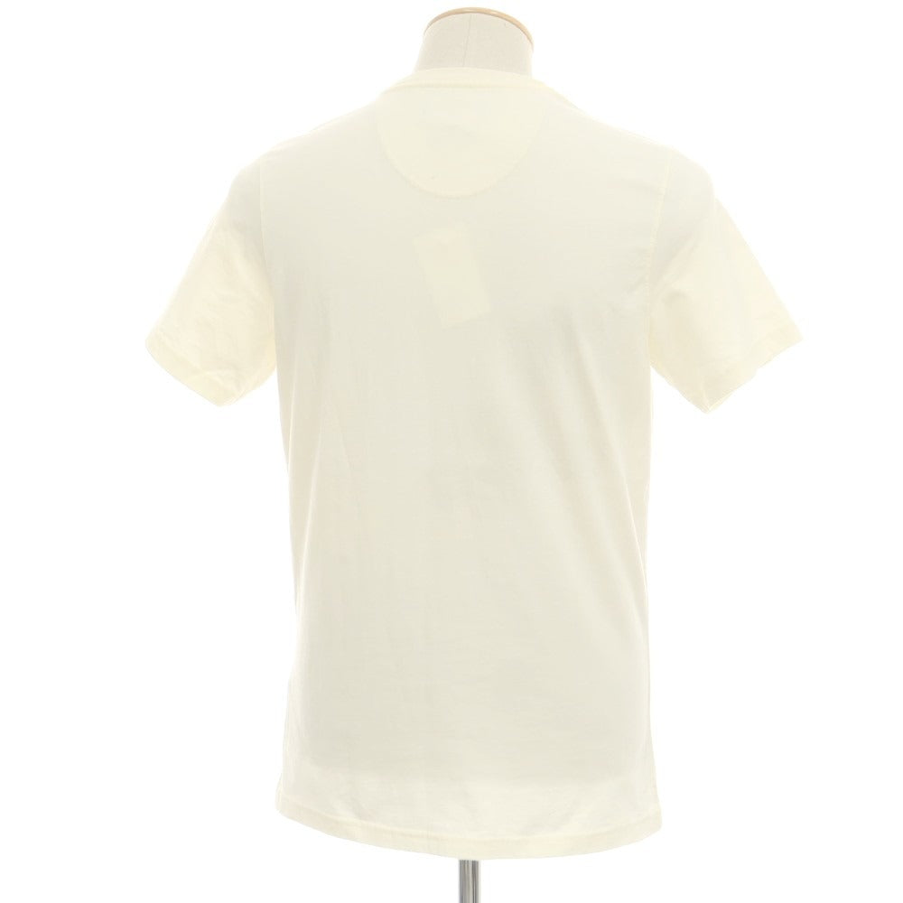 【中古】バブアー Barbour コットン クルーネック 半袖Tシャツ クリーム【 S 】【 状態ランクB 】【 メンズ 】 [BPD]