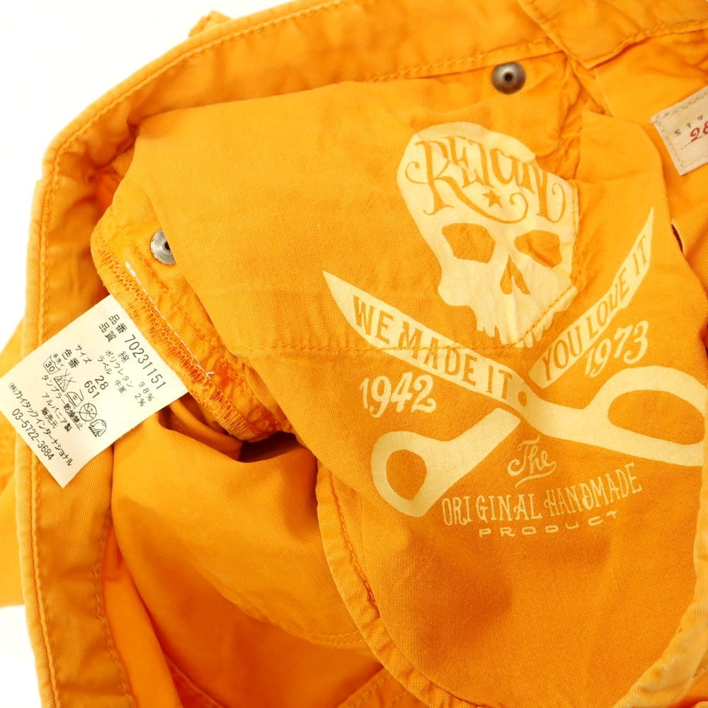 【中古】レイン Reign ストレッチコットン ショートパンツ オレンジ【 28 】【 状態ランクB 】【 メンズ 】