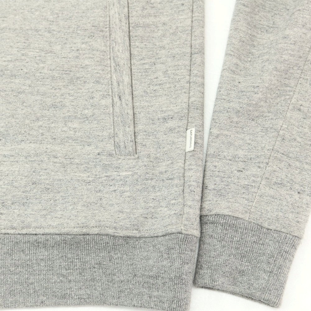 【中古】サタデーズサーフニューヨーク SATURDAYS SURF NYC スウェット スタジャン ブルゾン メランジグレー【 XS 】【 状態ランクC 】【 メンズ 】
