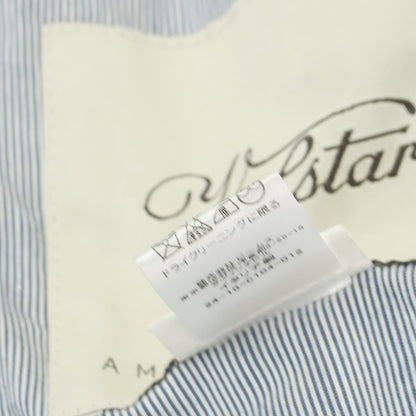 【中古】ヴァルスター Valstar コットンキュプラ スイングトップ ブルゾン ネイビーxホワイト【 46 】【 状態ランクC 】【 メンズ 】