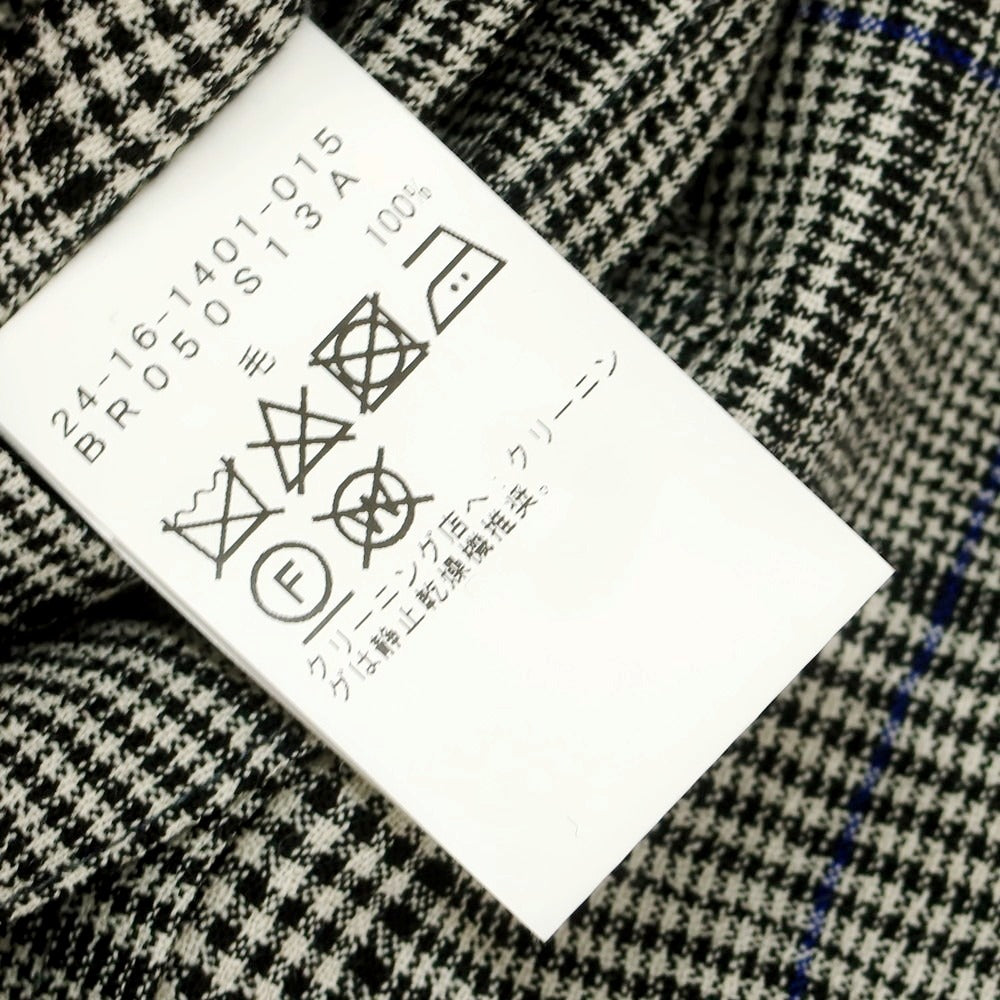 【中古】ブリッラ ペル イル グスト Brilla per il gusto ウール チェック テーラードジャケット グレーxブラック【 表記なし（S位） 】【 状態ランクB 】【 メンズ 】
