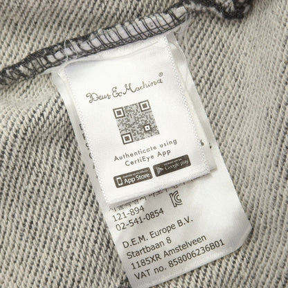 【中古】デウス エクス マキナ Deus Ex Machina コットン スウェット ダブルジップ パーカー ダークグレー【 S 】【 状態ランクB 】【 メンズ 】