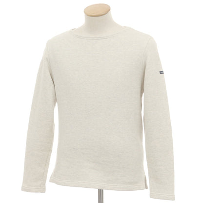 【中古】ループウィラー LOOPWHEELER BEAMS PLUS別注 コットン ボートネック スウェット オートミール【 S 】【 状態ランクC 】【 メンズ 】