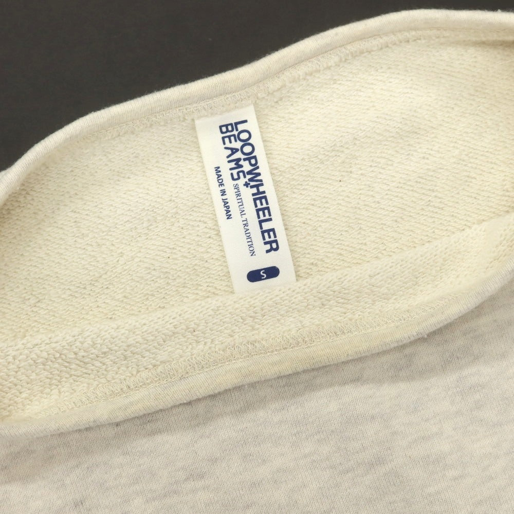 【中古】ループウィラー LOOPWHEELER BEAMS PLUS別注 コットン ボートネック スウェット オートミール【 S 】【 状態ランクC 】【 メンズ 】