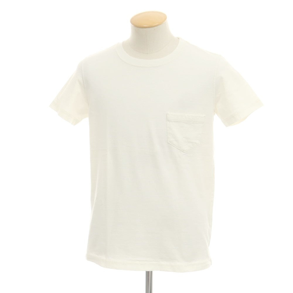 【中古】レミレリーフ REMI RELIEF コットン クルーネック 半袖 ポケットTシャツ ホワイト【 S 】【 状態ランクA 】【 メンズ 】