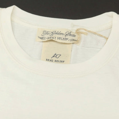 【中古】レミレリーフ REMI RELIEF コットン クルーネック 半袖 ポケットTシャツ ホワイト【 S 】【 状態ランクA 】【 メンズ 】