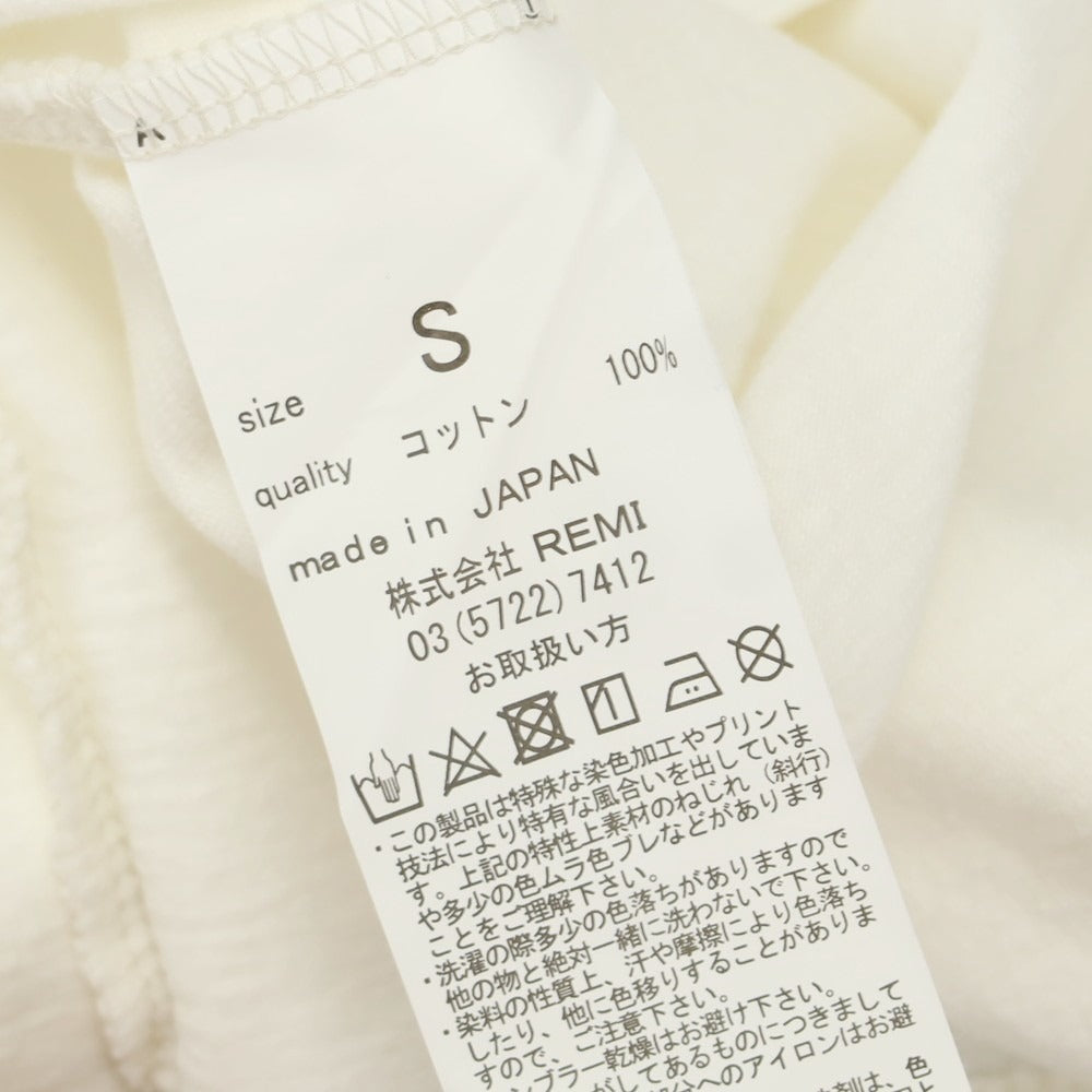 【中古】レミレリーフ REMI RELIEF コットン クルーネック 半袖 ポケットTシャツ ホワイト【 S 】【 状態ランクA 】【 メンズ 】