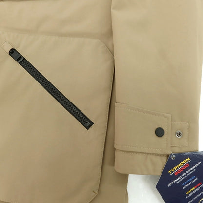 【中古】【未使用】ポールアンドシャーク PAUL&amp;SHARK TYPHOON20000 ポリエステル 中綿 フーデッドコート ダークベージュ【 L 】【 状態ランクS 】【 メンズ 】