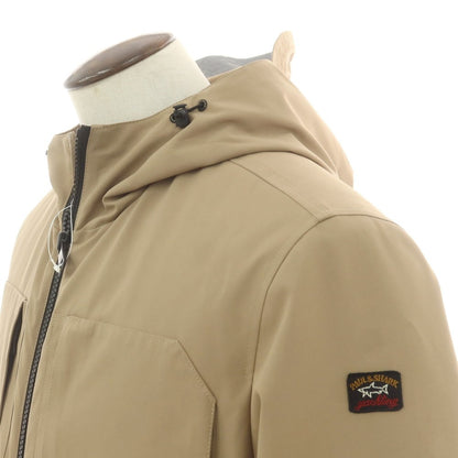 【中古】【未使用】ポールアンドシャーク PAUL&amp;SHARK TYPHOON20000 ポリエステル 中綿 フーデッドコート ダークベージュ【 L 】【 状態ランクS 】【 メンズ 】