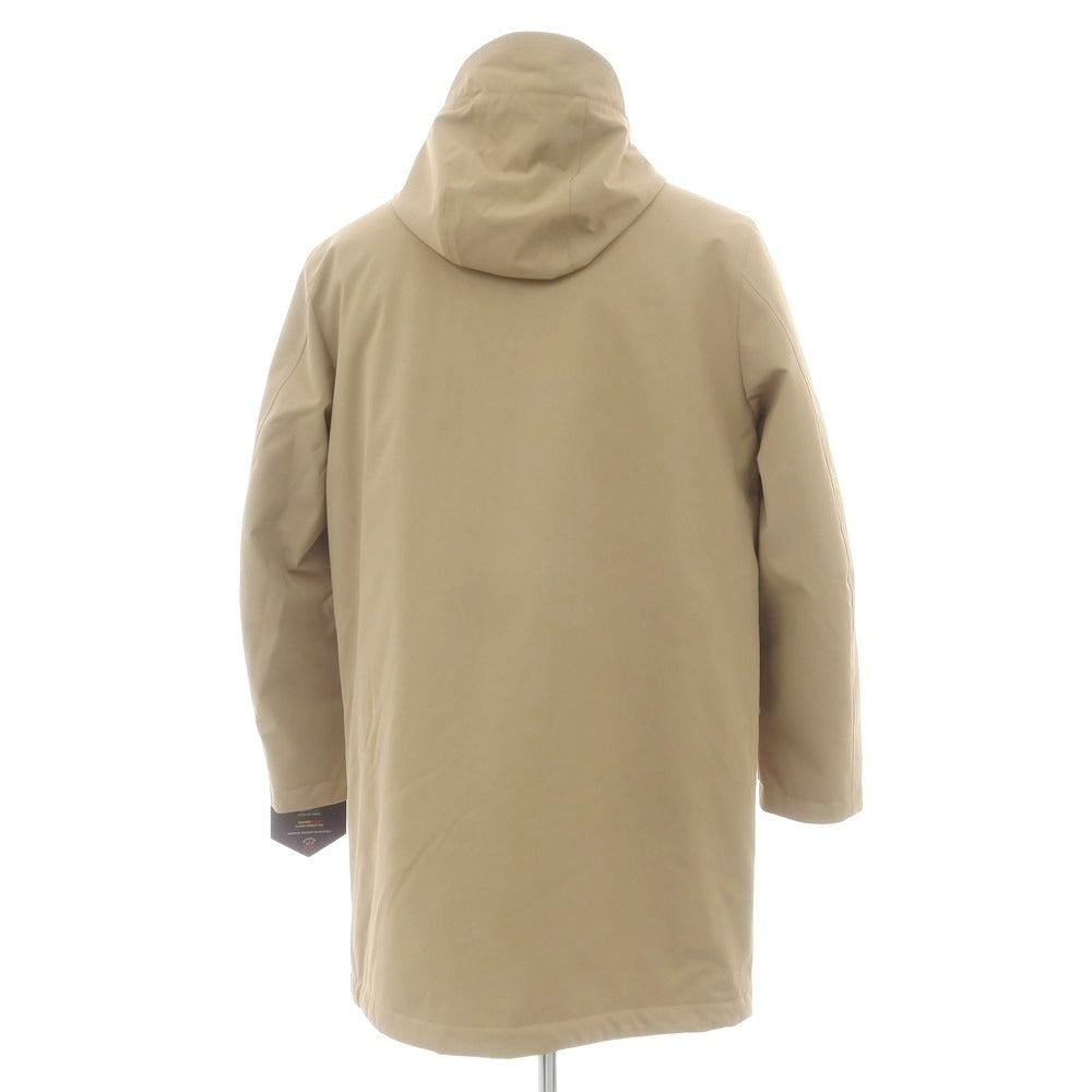 【中古】【未使用】ポールアンドシャーク PAUL&amp;SHARK TYPHOON20000 ポリエステル 中綿 フーデッドコート ダークベージュ【 L 】【 状態ランクS 】【 メンズ 】