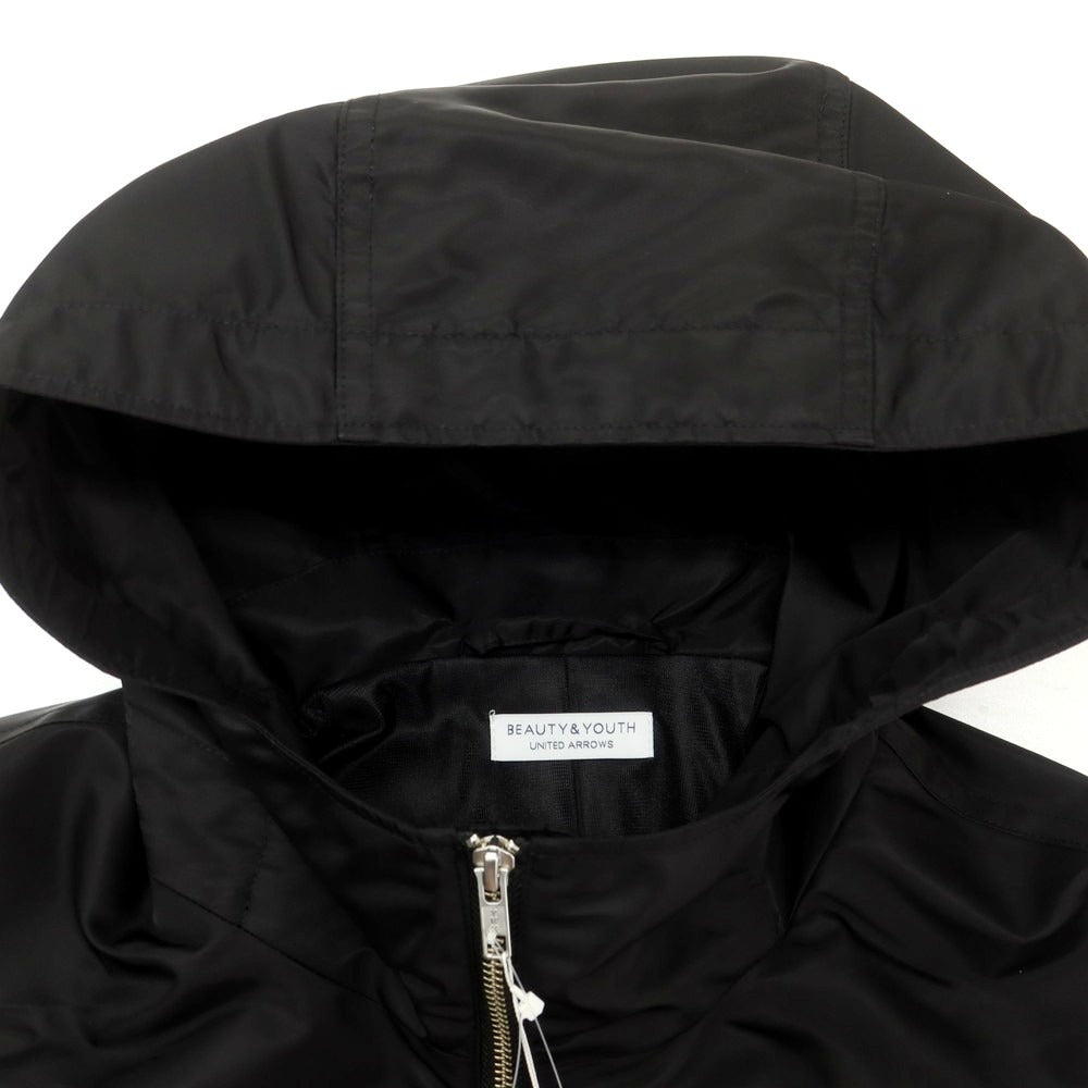 【中古】【未使用】ビューティアンドユースユナイテッドアローズ BEAUTY&amp;YOUTH UNITED ARROWS ナイロン フーデッドブルゾン ブラック【 L 】【 状態ランクS 】【 メンズ 】