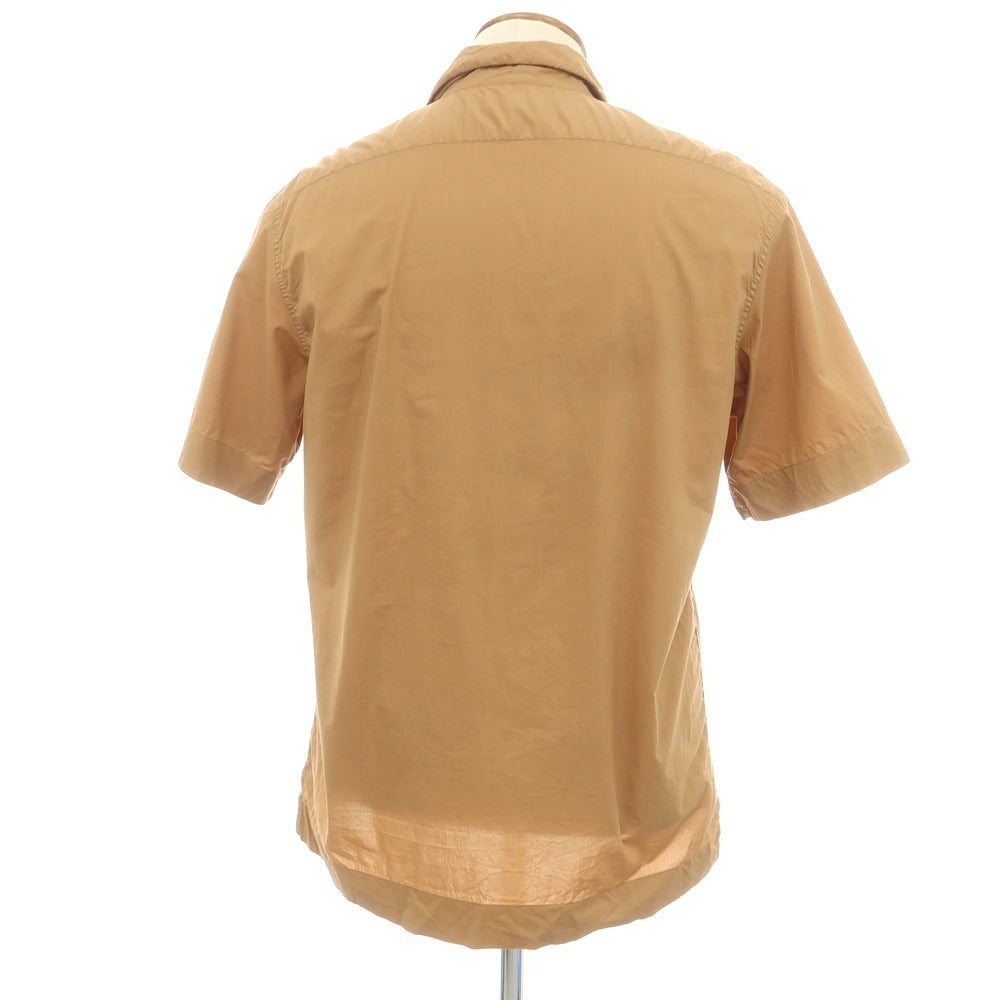 【中古】ポールスミスコレクション PAUL SMITH COLLECTION コットン オープンカラー 半袖シャツ ベージュ【サイズM】【 状態ランクC 】【 メンズ 】[EPD]