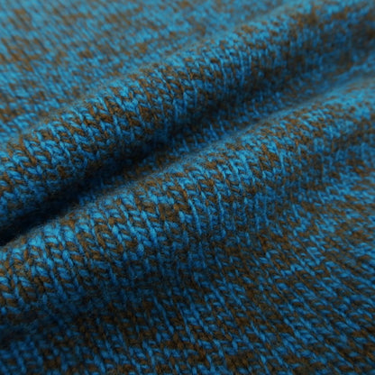 【中古】ドルモア DRUMOHR ウール タートルネック プルオーバーニット ライトブルーxブラウン【 48 】【 状態ランクA 】【 メンズ 】