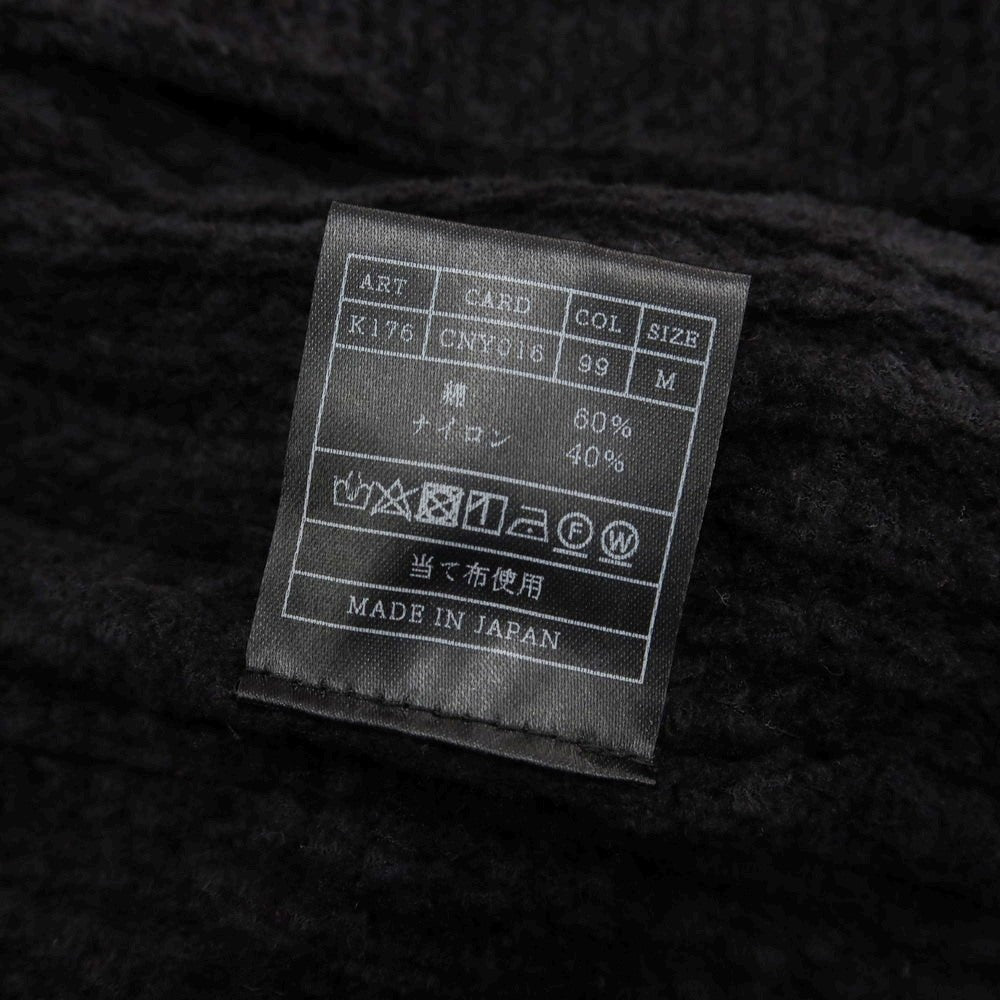 【中古】エーケーエム エイケイエム AKM コットンナイロン ガウン型 カーディガン ブラック【 M 】【 状態ランクB 】【 メンズ 】