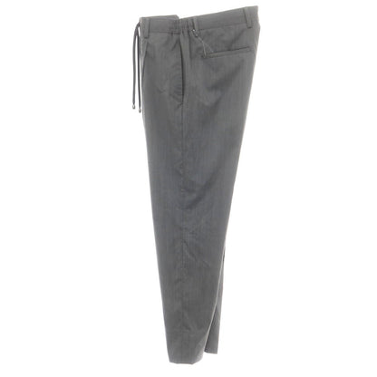 【中古】ビームスエフ BEAMS F ウールポリエステル イージースラックスパンツ グレー【 46 】【 状態ランクC 】【 メンズ 】