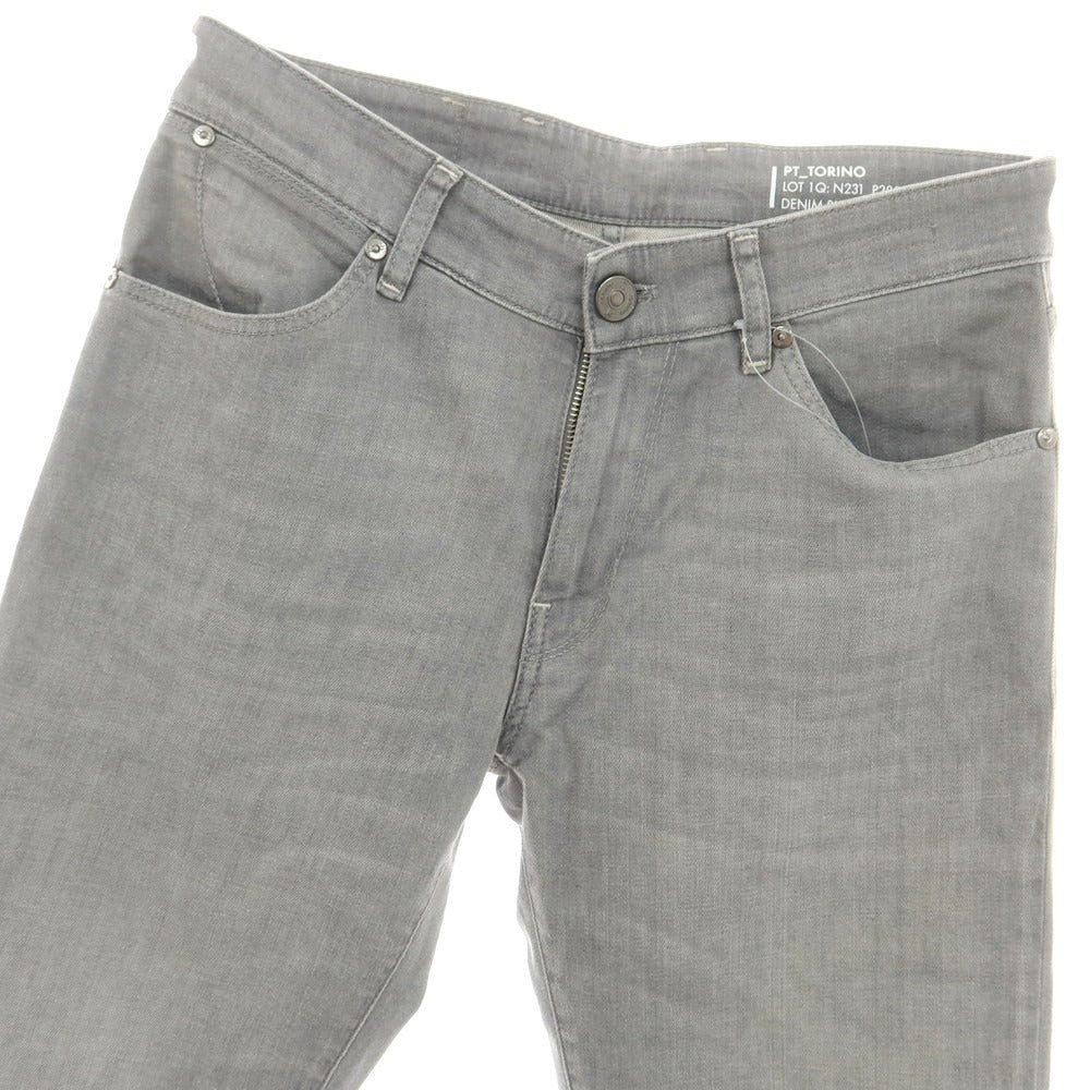 【中古】ピーティートリノ デニム PT TORINO DENIM SWING ストレッチ コットン ジーンズ デニムパンツ グレー【 31 】【 状態ランクB 】【 メンズ 】