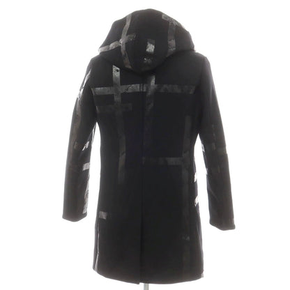 【中古】ウノピュウノウグァーレトレ 1piu1uguale3 ウール フーデッドコート ブラック【 4 】【 状態ランクA 】【 メンズ 】