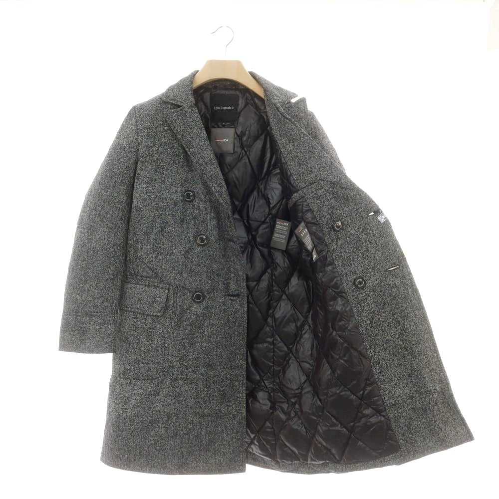 【中古】ウノピュウノウグァーレトレ 1piu1uguale3 × DUVETICA ポリエステル ダウンコート ブラックxホワイト【 5 】【 状態ランクA 】【 メンズ 】