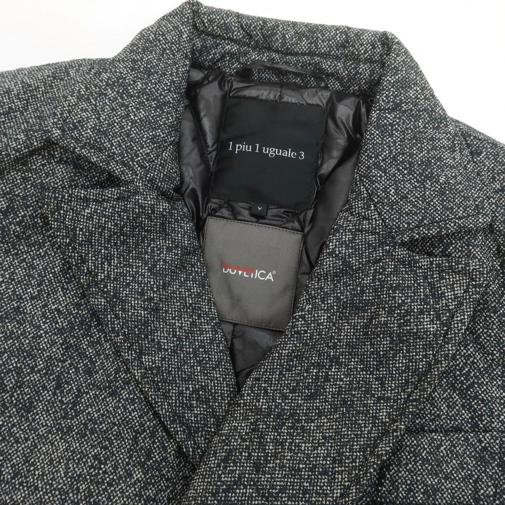 【中古】ウノピュウノウグァーレトレ 1piu1uguale3 × DUVETICA ポリエステル ダウンコート ブラックxホワイト【 5 】【 状態ランクA 】【 メンズ 】