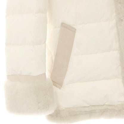 【中古】ウノピュウノウグァーレトレ 1piu1uguale3 × EMMETI ムートン切替 ダウンジャケット オフホワイト系【 3 】【 状態ランクB 】【 メンズ 】