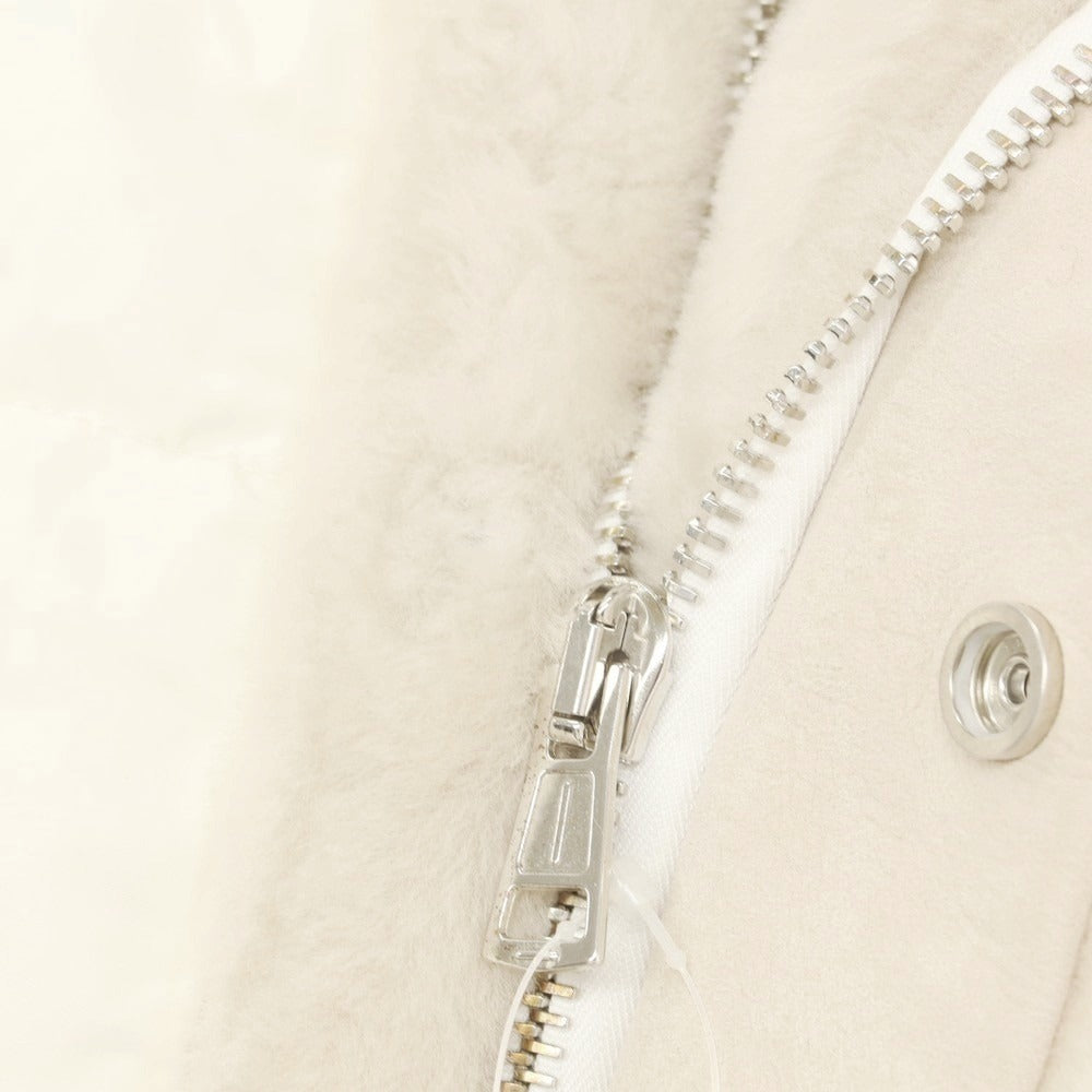 【中古】ウノピュウノウグァーレトレ 1piu1uguale3 × EMMETI ムートン切替 ダウンジャケット オフホワイト系【 3 】【 状態ランクB 】【 メンズ 】