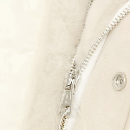 【中古】ウノピュウノウグァーレトレ 1piu1uguale3 × EMMETI ムートン切替 ダウンジャケット オフホワイト系【 3 】【 状態ランクB 】【 メンズ 】