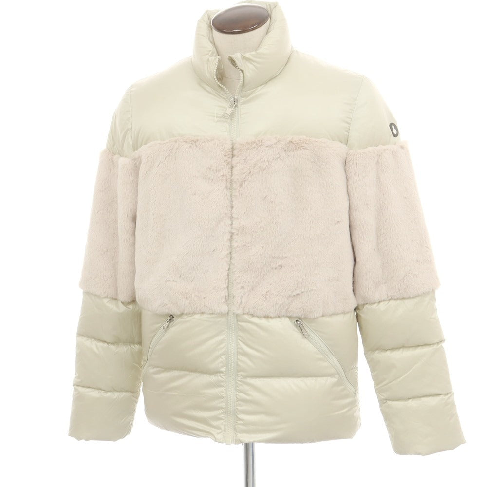 【中古】エーケーエム エイケイエム AKM × SNOWMAN NEWYORK ダウンジャケット ライトベージュ系【 L 】【 状態ランクA 】【 メンズ 】