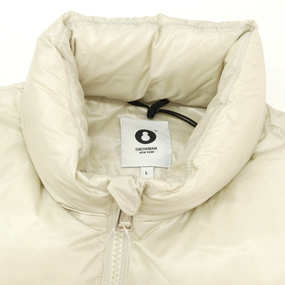 【中古】エーケーエム エイケイエム AKM × SNOWMAN NEWYORK ダウンジャケット ライトベージュ系【 L 】【 状態ランクA 】【 メンズ 】