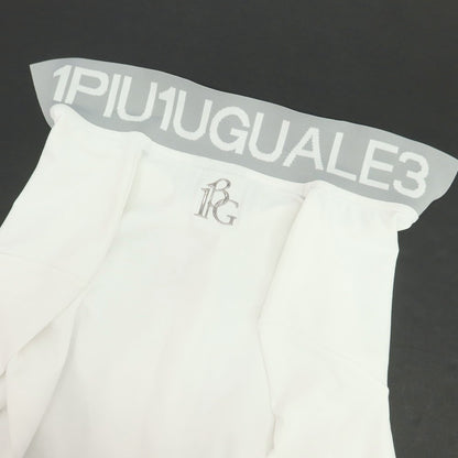 【中古】ウノピュウノウグァーレトレ 1piu1uguale3 ポリエステル ジャージー 長袖ポロシャツ ホワイト【 4 】【 状態ランクA 】【 メンズ 】