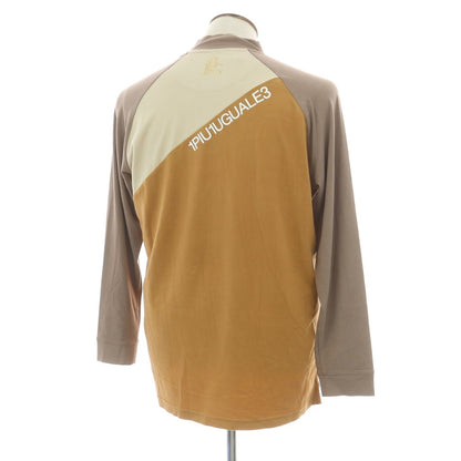 【中古】ウノピュウノウグァーレトレ 1piu1uguale3 ストレッチ アクリルレーヨン 長袖Tシャツ アッシュブラウンxベージュ×キャメル【 6 】【 状態ランクA 】【 メンズ 】
