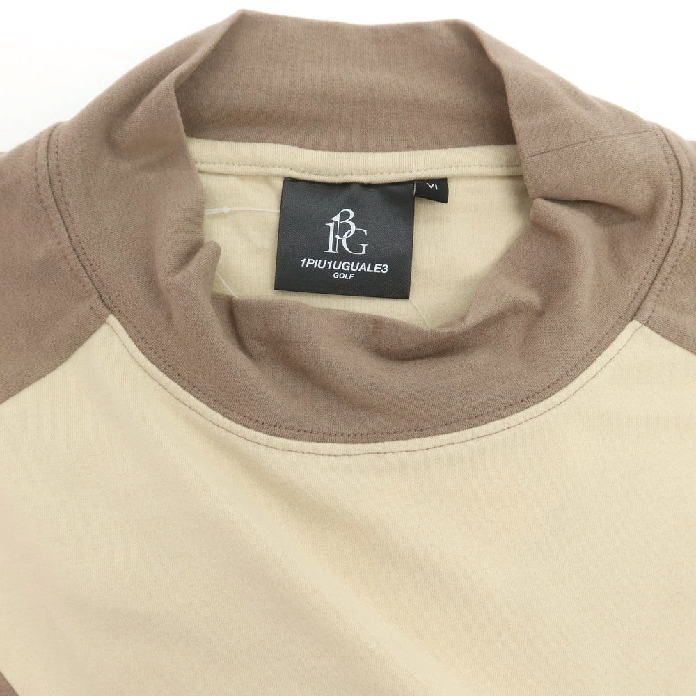 【中古】ウノピュウノウグァーレトレ 1piu1uguale3 ストレッチ アクリルレーヨン 長袖Tシャツ アッシュブラウンxベージュ×キャメル【 6 】【 状態ランクA 】【 メンズ 】